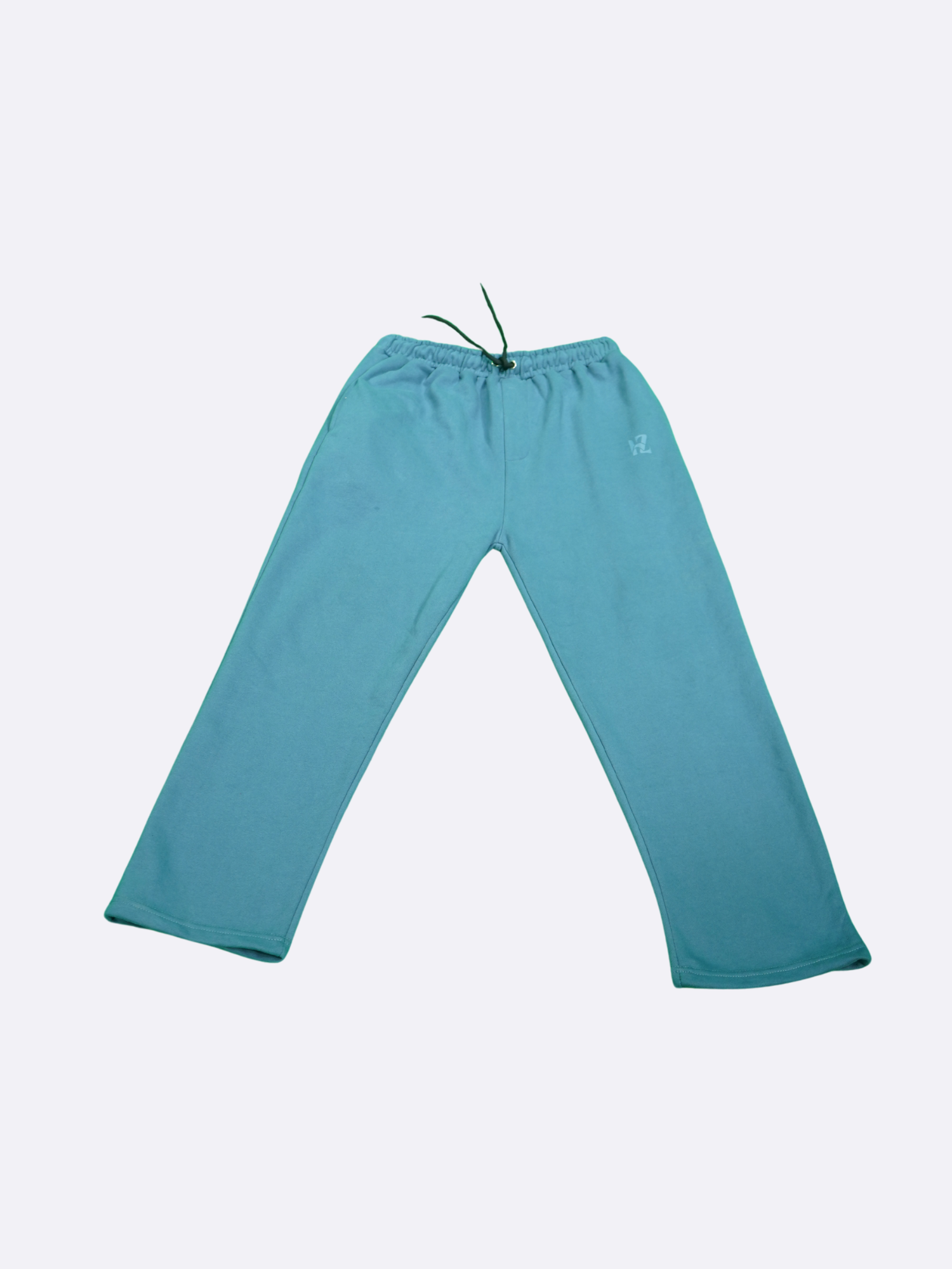 Hussanzaar Wide-Leg Essential Trouser – Steel Blue