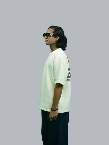 Hussanzaar Exude Elegance Oversized Tee – White